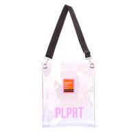 Жіноча прозора сумка Poolparty Clear з ременем на плече (clear - pink)