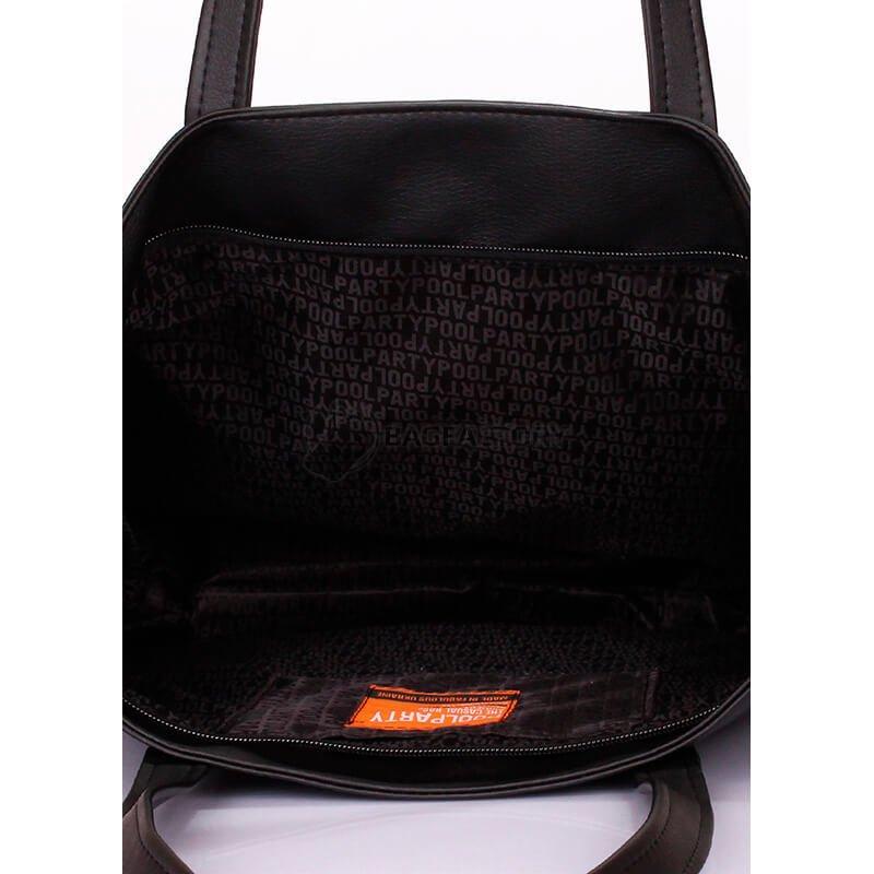 Жіноча сумка Poolparty Sparkle Чорна (sparkle - new)