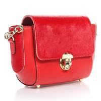 Жіноча шкіряна сумка Italian Bags Червоний (1658_red)
