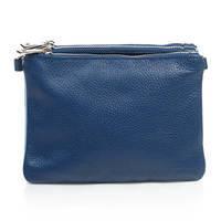 Шкіряний клатч Italian Bags Синій (1723_blue)