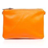 Шкіряний клатч Italian Bags Помаранчевий (1723_orange)