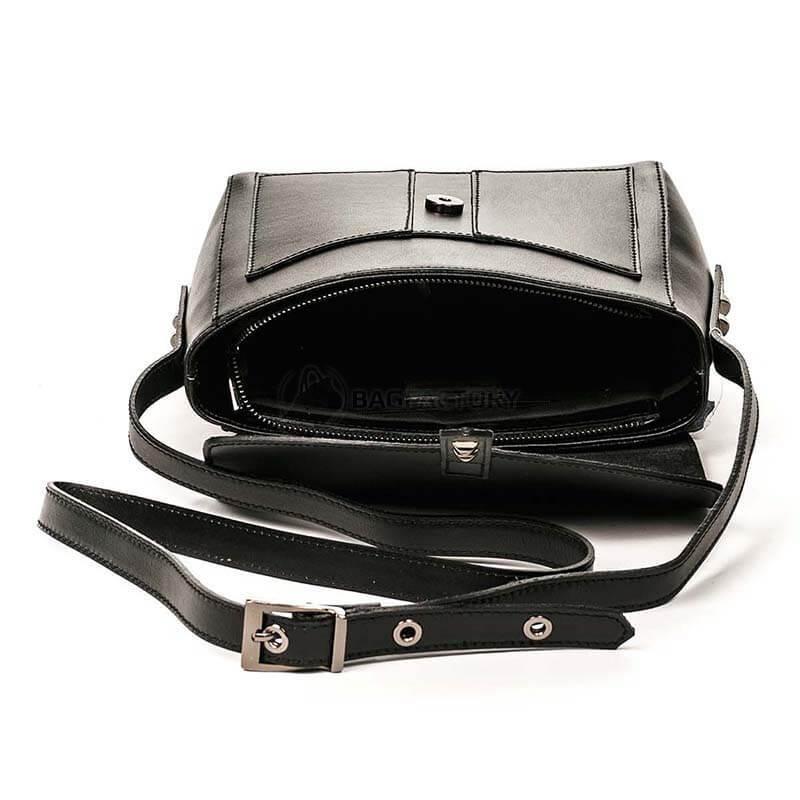 Жіноча шкіряна сумка Italian Bags Чорний (1831_black)