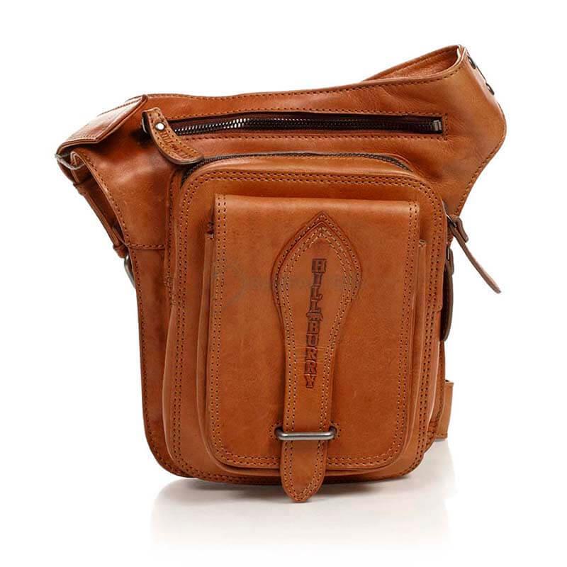 Чоловіча шкіряна сумка HILL BURRY Коричневий (3261_brown)