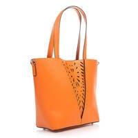 Жіноча шкіряна сумка Italian Bags Помаранчевий (6204_orange)