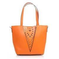 Жіноча шкіряна сумка Italian Bags Помаранчевий (6204_orange)