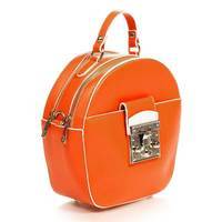 Шкіряний клатч Italian Bags Помаранчевий (6206_orange)