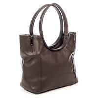 Жіноча шкіряна сумка Italian Bags Темно-коричневий (6707_dark_brown)