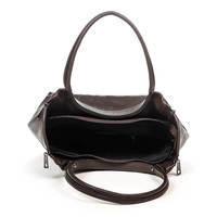Жіноча шкіряна сумка Italian Bags Темно-коричневий (6707_dark_brown)