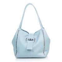 Жіноча шкіряна сумка Italian Bags Блакитної (6880_sky)