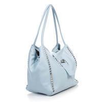 Жіноча шкіряна сумка Italian Bags Блакитної (6880_sky)