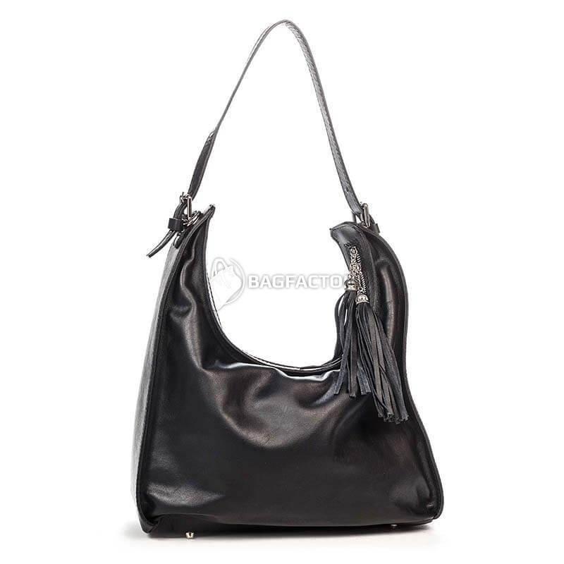 Жіноча шкіряна сумка Italian Bags Чорний (6906_black)
