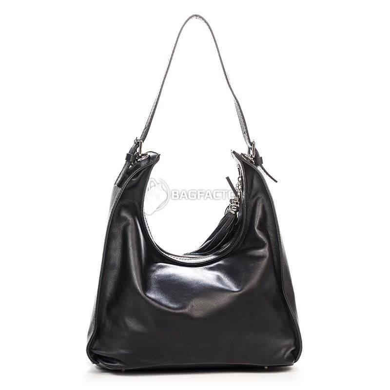 Жіноча шкіряна сумка Italian Bags Чорний (6906_black)