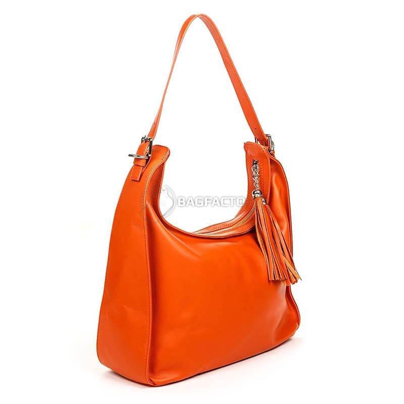 Жіноча шкіряна сумка Italian Bags Помаранчевий (6906_orange)