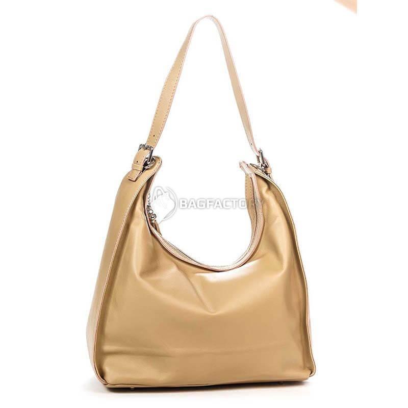 Жіноча шкіряна сумка Italian Bags Таупе (6906_taupe)