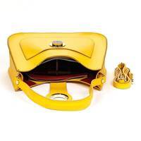 Жіноча шкіряна сумка Italian Bags Жовтий (6908_yellow)