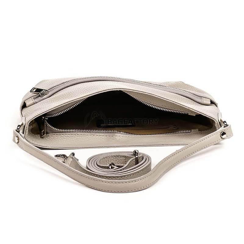 Жіноча шкіряна сумка Italian Bags Сірий (6947_gray)