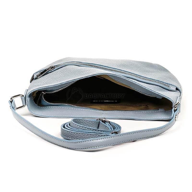 Жіноча шкіряна сумка Italian Bags Блакитний (6947_sky)