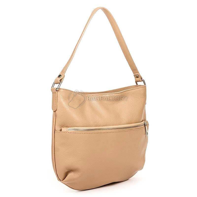 Жіноча шкіряна сумка Italian Bags Таупе (6947_taupe)