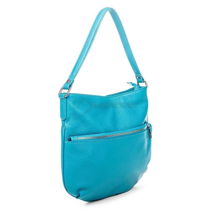Жіноча шкіряна сумка Italian Bags Бірюзовий (6947_turquoze)