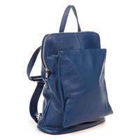 Міський шкіряний рюкзак Italian Bags Синій (6914_blue)