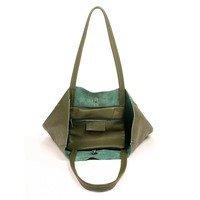 Жіноча шкіряна сумка Italian Bags Зелений (8498_green)