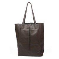 Жіноча шкіряна сумка Italian Bags Темно-коричневий (8499_dark_brown)