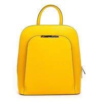 Міський шкіряний рюкзак Italian Bags Жовтий (8502_yellow)