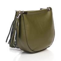 Жіноча шкіряна сумка Amelie Pelletteria Зелений (8887_green)