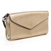 Клатч шкіряний Italian Bags Золотистий (STK_SM_8284_gold)