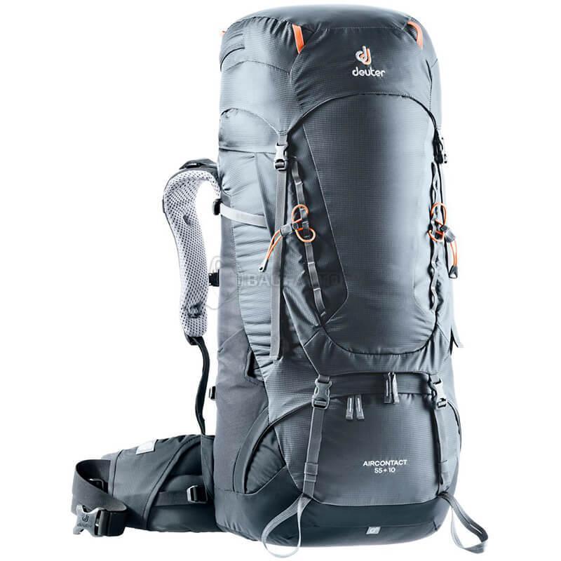 Туристичний рюкзак Deuter Aircontact 55 + 10 Graphite - black (33203194701)
