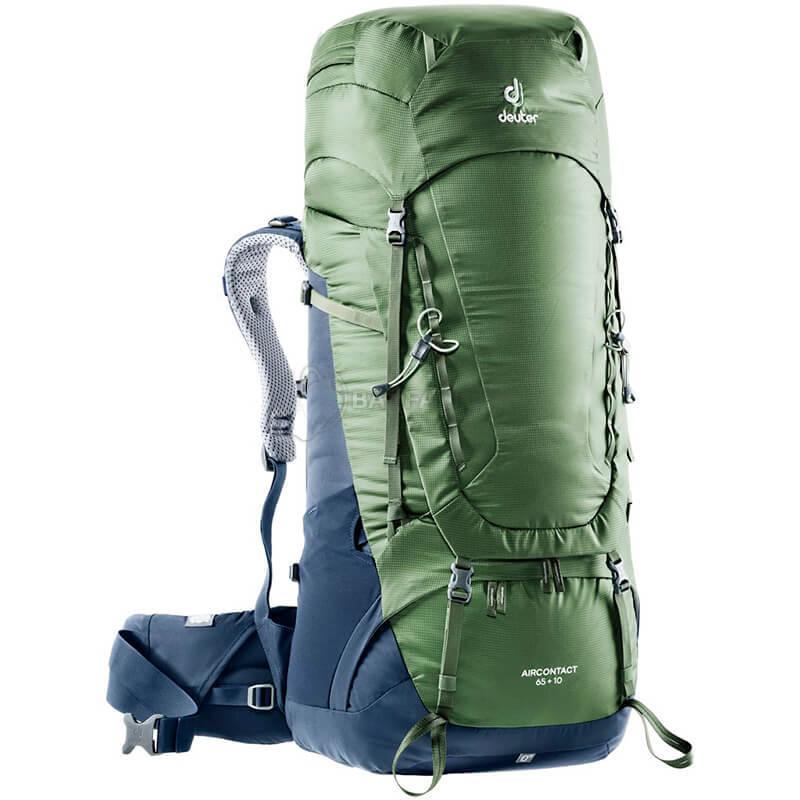 Туристичний рюкзак Deuter Aircontact 65 + 10 Khaki - navy (33205192325)
