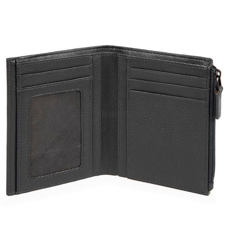 Портмоне Piquadro PULSE ChevronBlack з відділ. для монет на блискавці (PU4526P16_CHEVN)