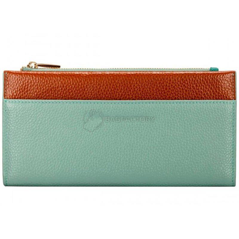 Гаманець жіночий шкіряний Smith & Canova Althorp Blue - Tan (26801 BLUE - TAN)