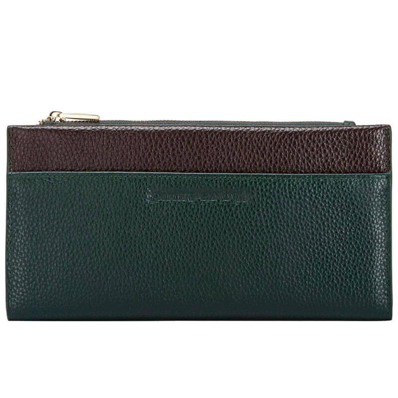 Гаманець жіночий шкіряний Smith & Canova Althorp Green - Brown (26801 GREEN - BRN)