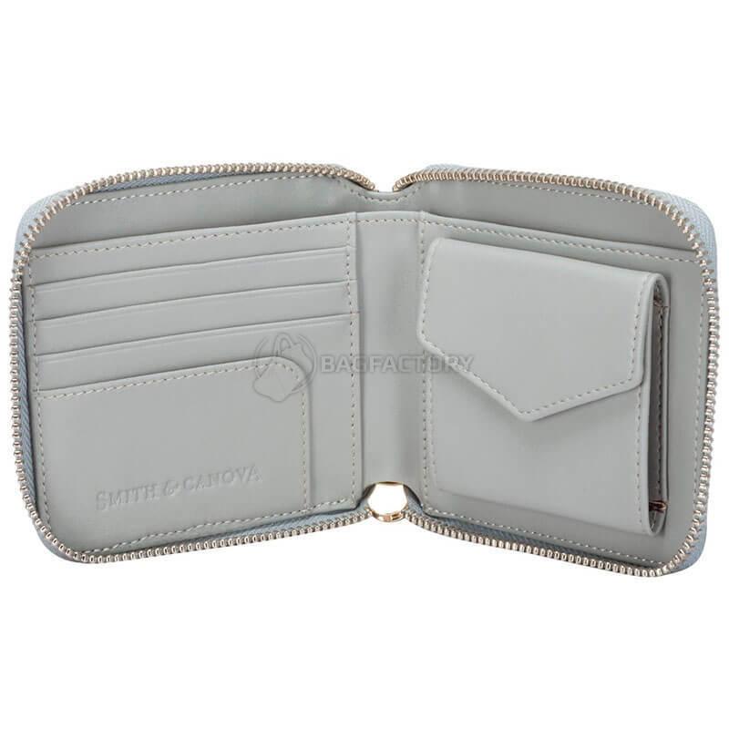 Гаманець жіночий шкіряний Smith & Canova Althorp Grey - Dark Grey (26803 GREY - DKGREY)