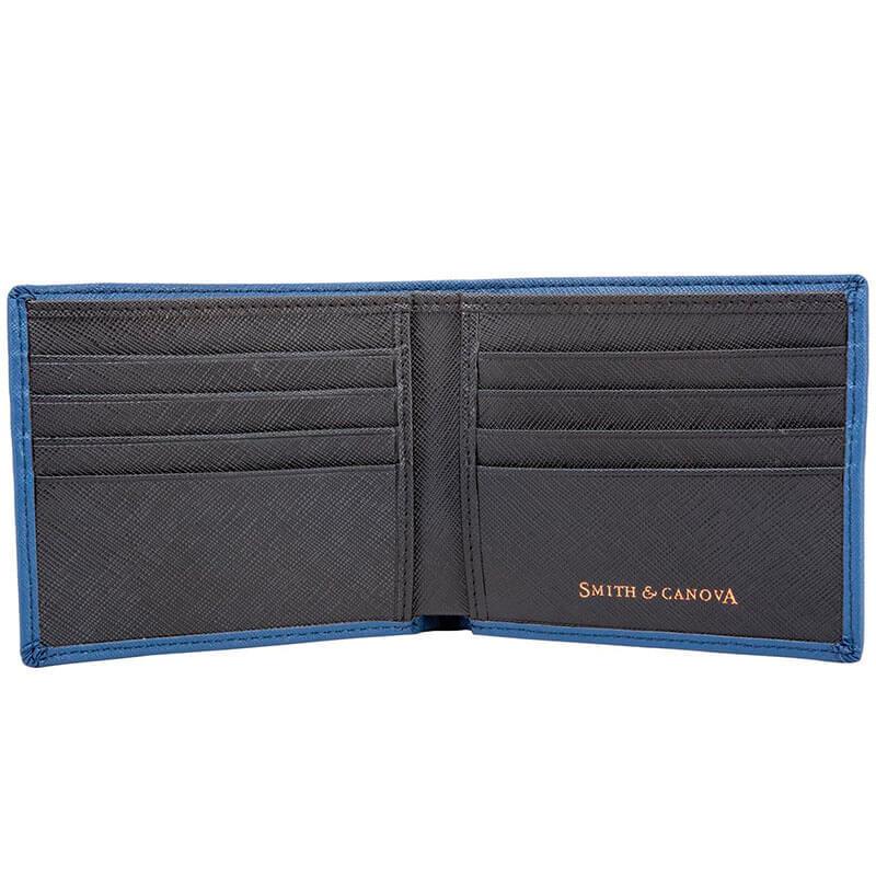 Гаманець чоловічий шкіряний Smith & Canova Devere Navy - Black (26826 NAVY - BLK)