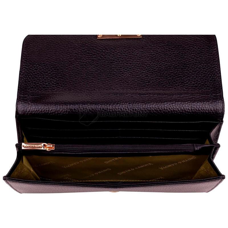 Гаманець жіночий шкіряний Smith & Canova Haxey Black (28536 BLK)