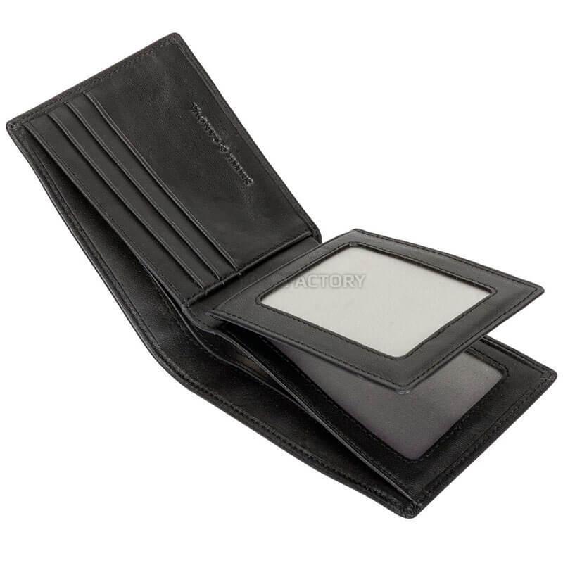 Гаманець чоловічий шкіряний Smith & Canova Bowgett Black (28589 BLK)