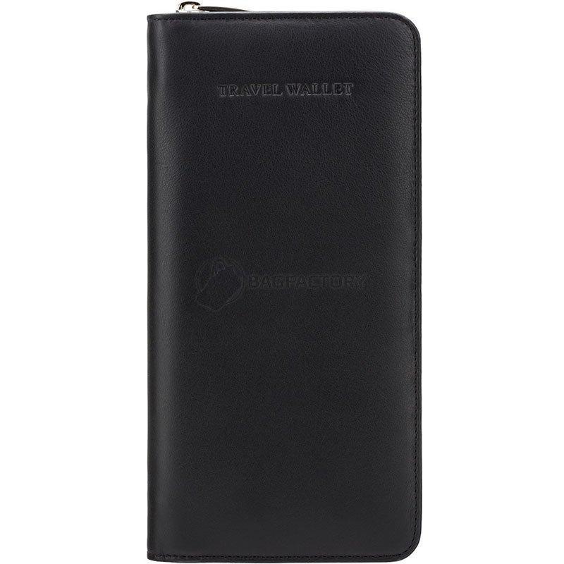 Портмоне дорожнє шкіряне Visconti Polo Black (1157 BLK)