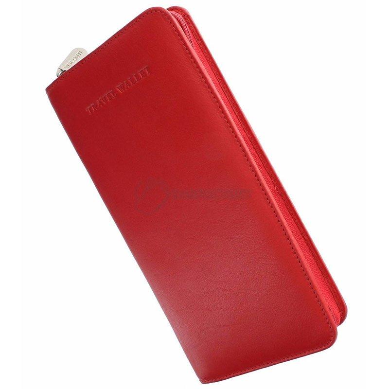 Портмоне дорожнє шкіряне Visconti Polo Red (1157 RED)