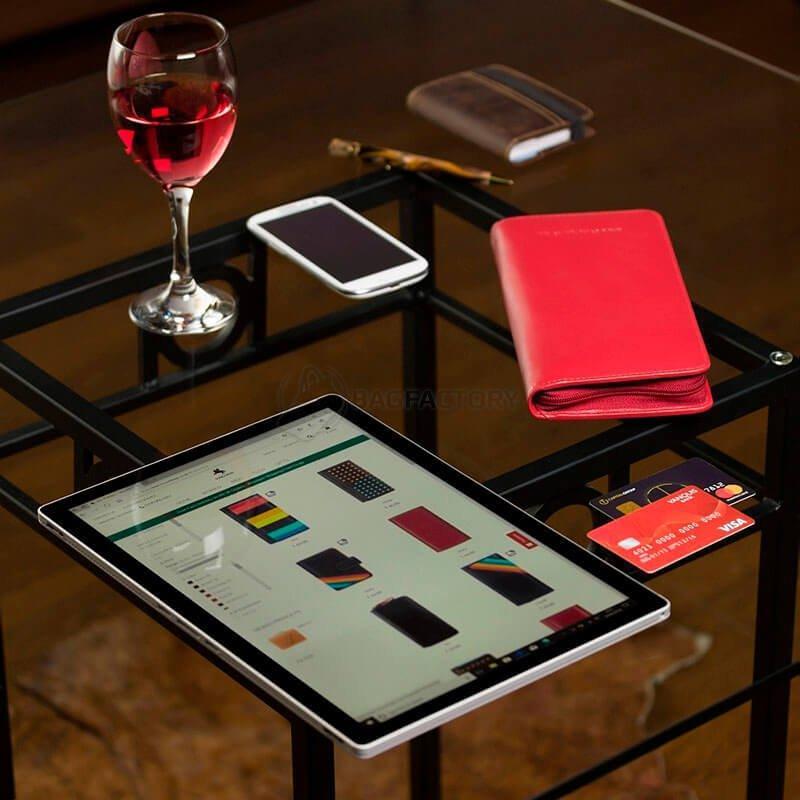 Портмоне дорожнє шкіряне Visconti Polo Red (1157 RED)