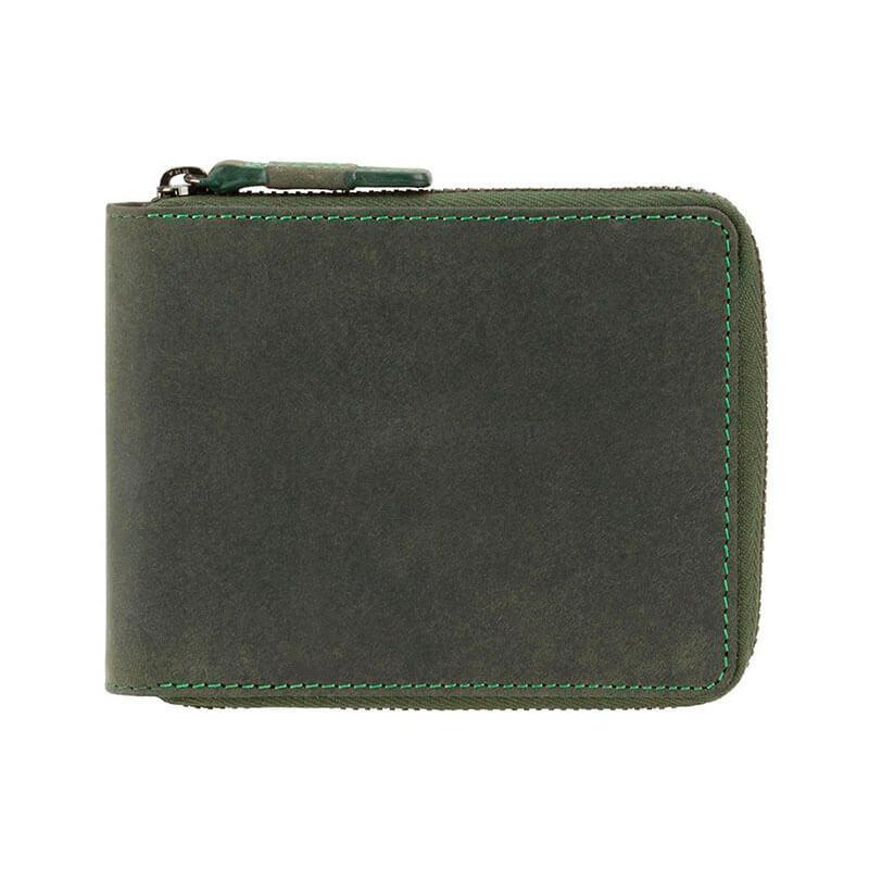 Портмоне чоловіче шкіряне Visconti Bullet Зелений (702 OIL GRN)
