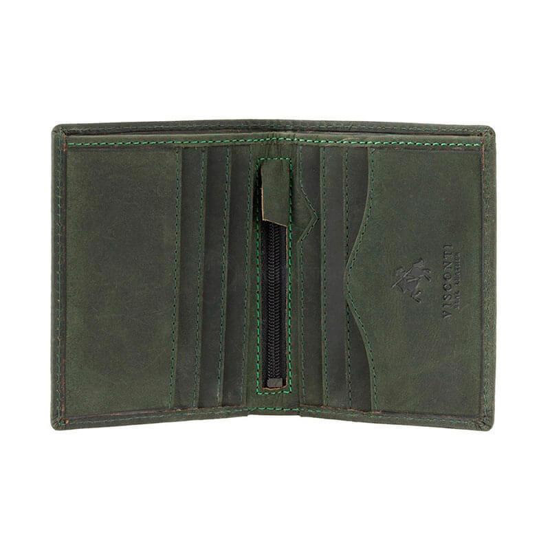 Портмоне чоловіче шкіряне Visconti Arrow Зелений (705 OIL GRN)