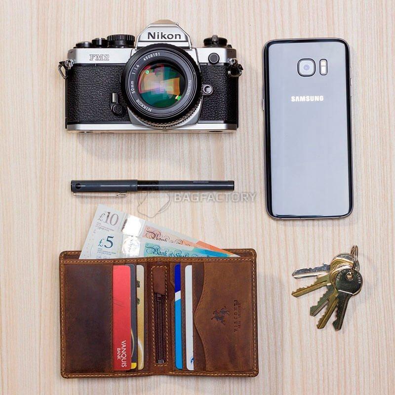 Портмоне чоловіче шкіряне Visconti Arrow Коричневий (705 OIL TAN)