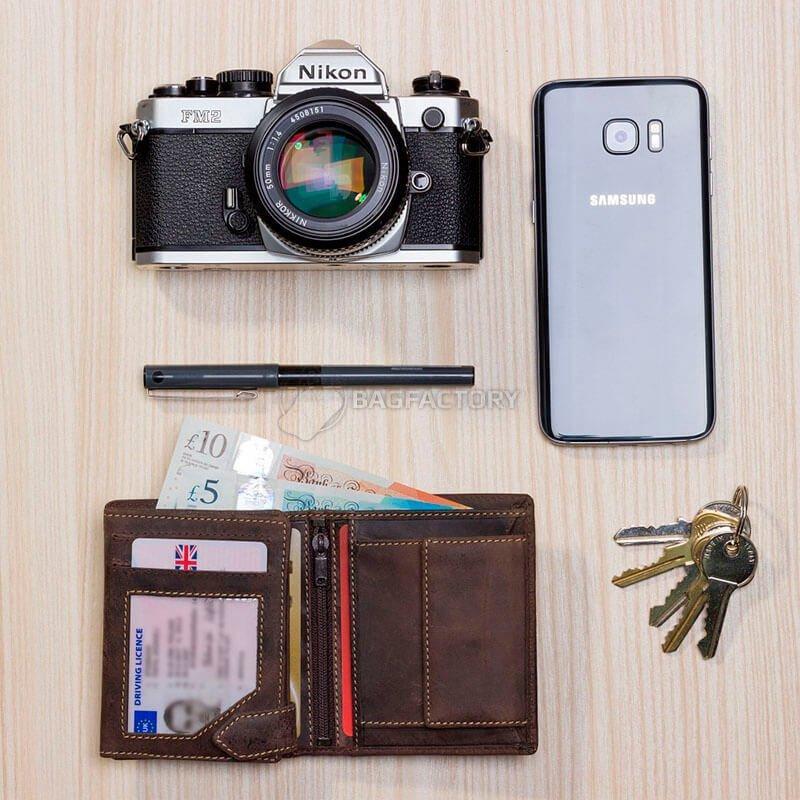 Портмоне чоловіче шкіряне Visconti Spear Коричневий (708 OIL BRN)