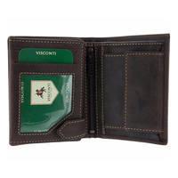 Портмоне чоловіче шкіряне Visconti Spear Коричневий (708 OIL BRN)