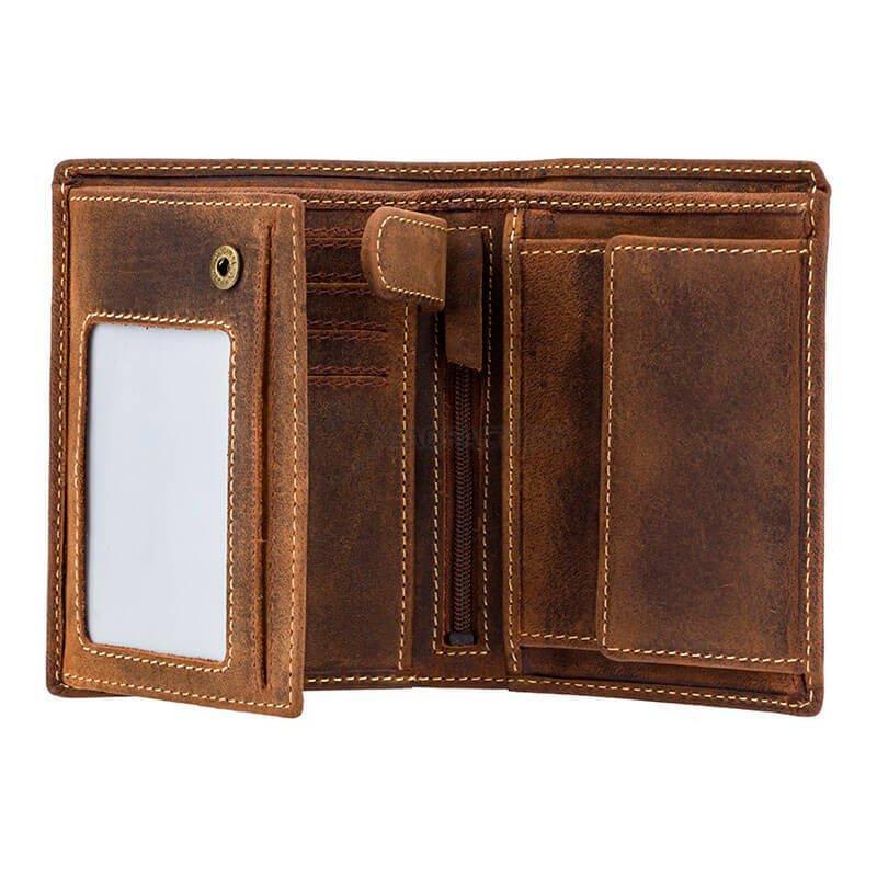 Портмоне чоловіче шкіряне Visconti Rifle Коричневий (709 OIL TAN)