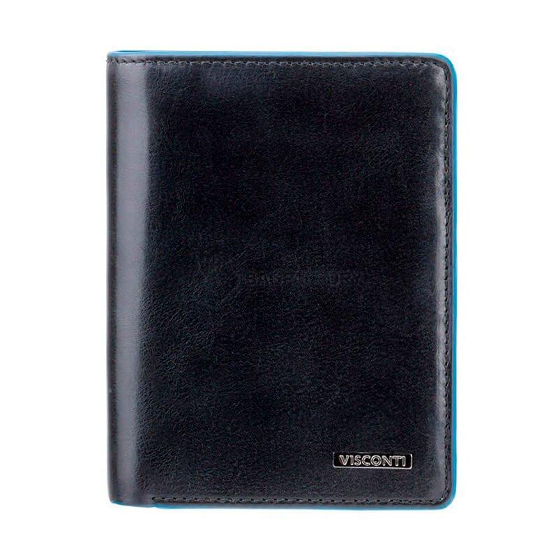 Портмоне чоловіче шкіряне Visconti Ralph Italian Black (ALP87 IT BLK)