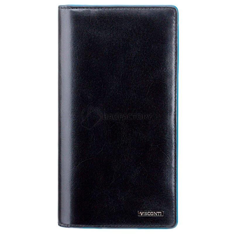 Гаманець чоловічий шкіряний Visconti Jean - Paul із захистом RFID Italian Black (ALP88 IT BLK)