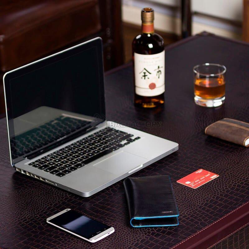 Гаманець чоловічий шкіряний Visconti Jean - Paul із захистом RFID Italian Black (ALP88 IT BLK)